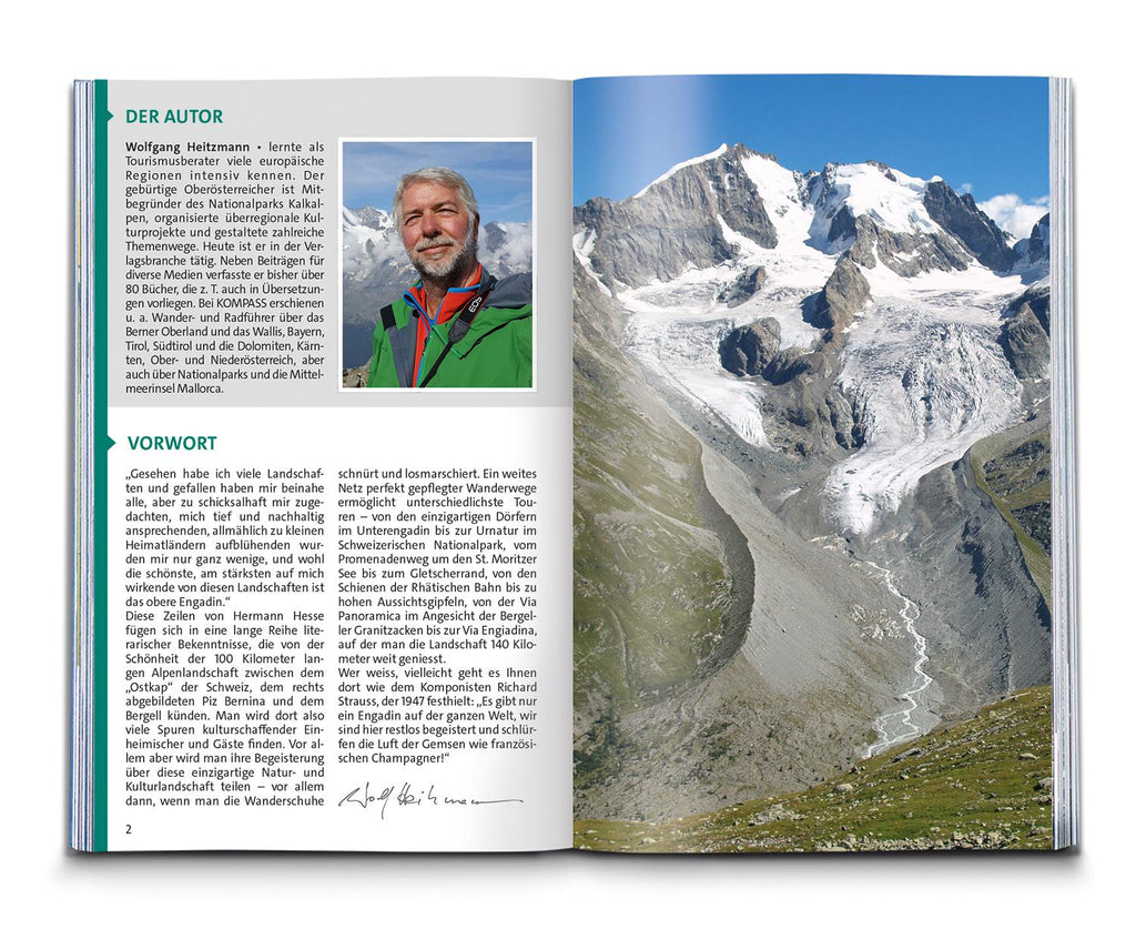 KOMPASS Wanderführer Engadin und Südbünden, 60 Touren