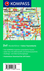 KOMPASS Wanderführer Augsburg mit Westlichen Wäldern, Wittelsbacher Land und Ammersee, 60 Touren mit Extra-Tourenkarte