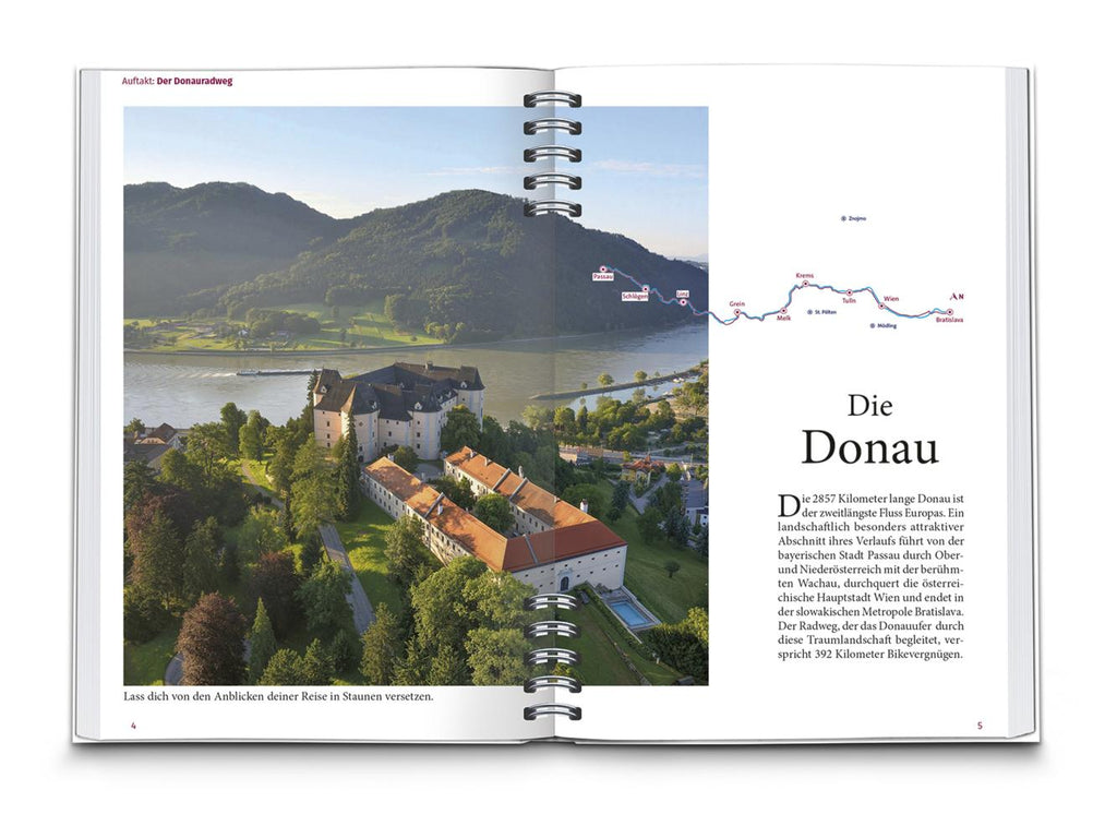 KOMPASS Radreiseführer Donauradweg Österreich
