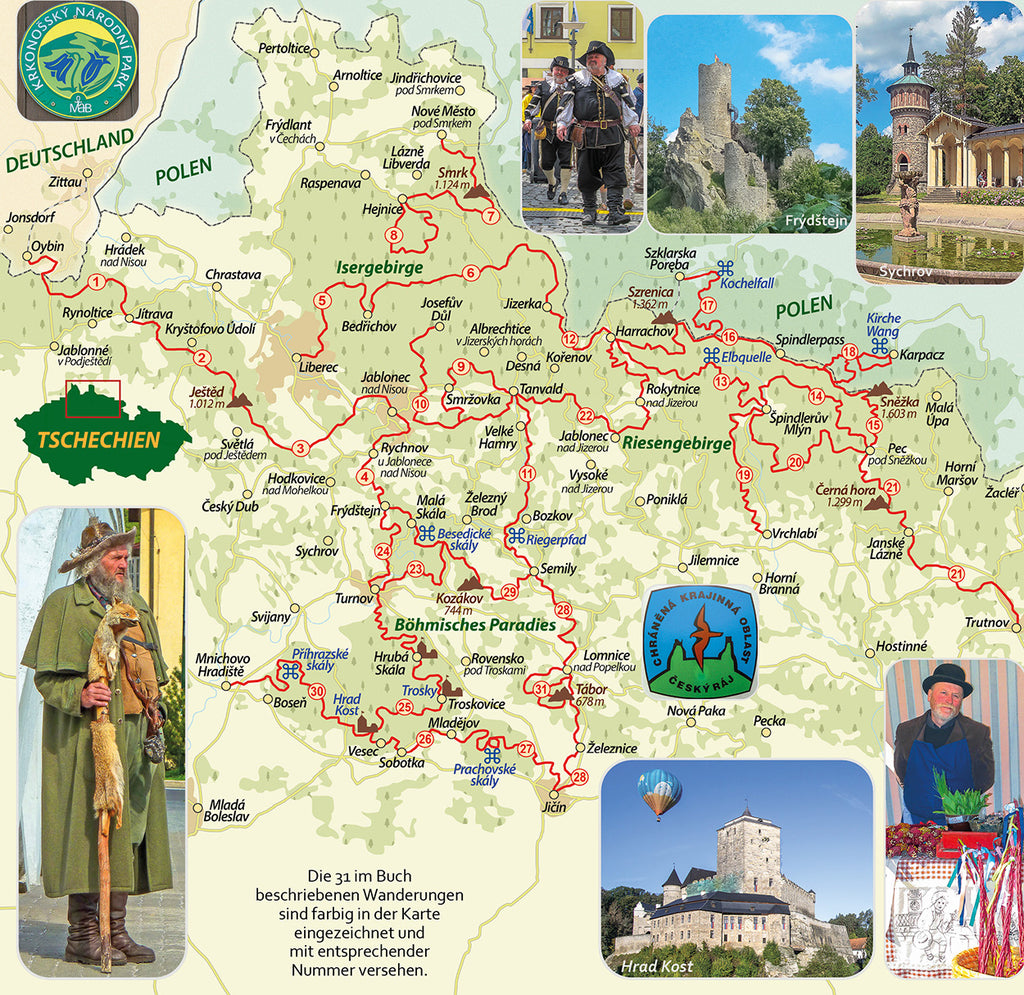 Riesengebirge - Böhmisches Paradies