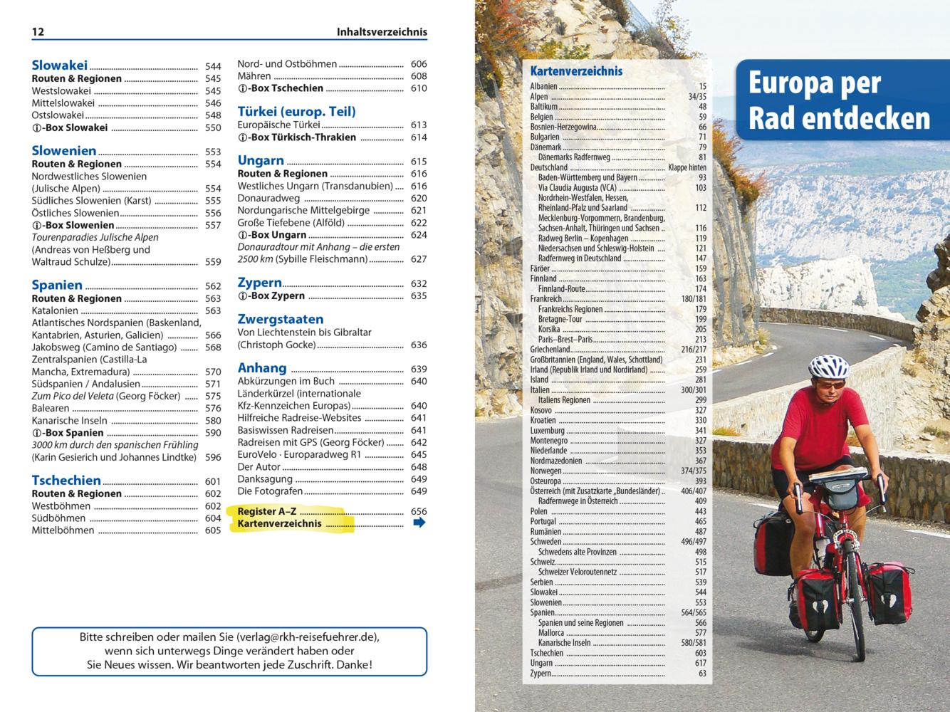 Reise Know-How Reiseführer Europa per Rad