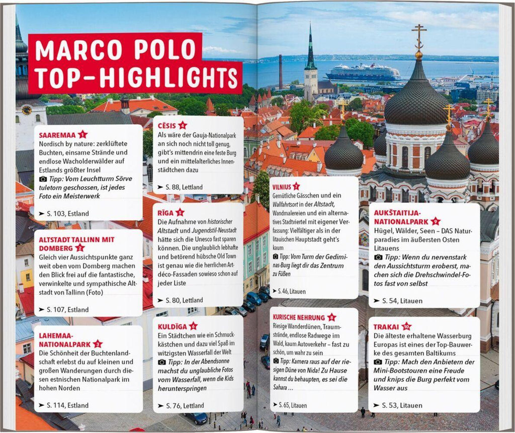 MARCO POLO Reiseführer Baltikum, Estland, Lettland, Litauen