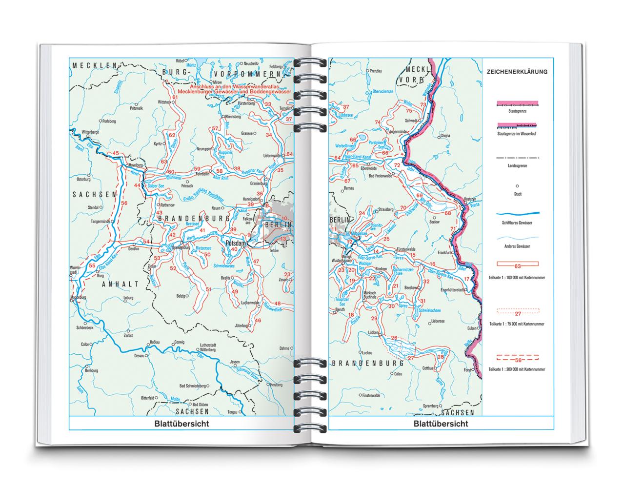 KOMPASS Wasserwanderatlas Berlin und Brandenburg