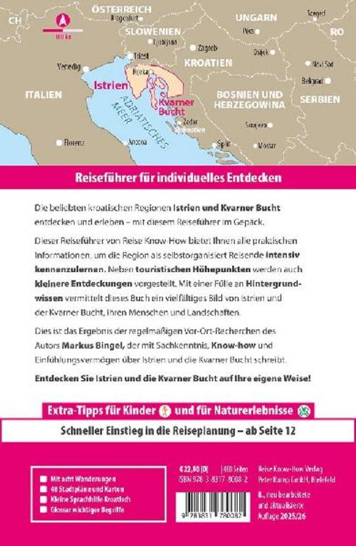 Reise Know-How Reiseführer Kroatien: Istrien und Kvarner Bucht