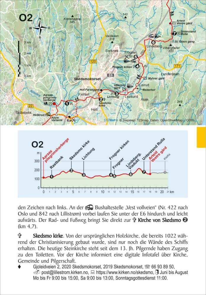 Norwegen: Olavsweg West- und Ostroute von Oslo nach Trondheim