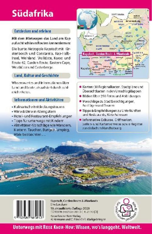 Reise Know-How Reiseführer Südafrika - Kapstadt, Garden Route & Winelands