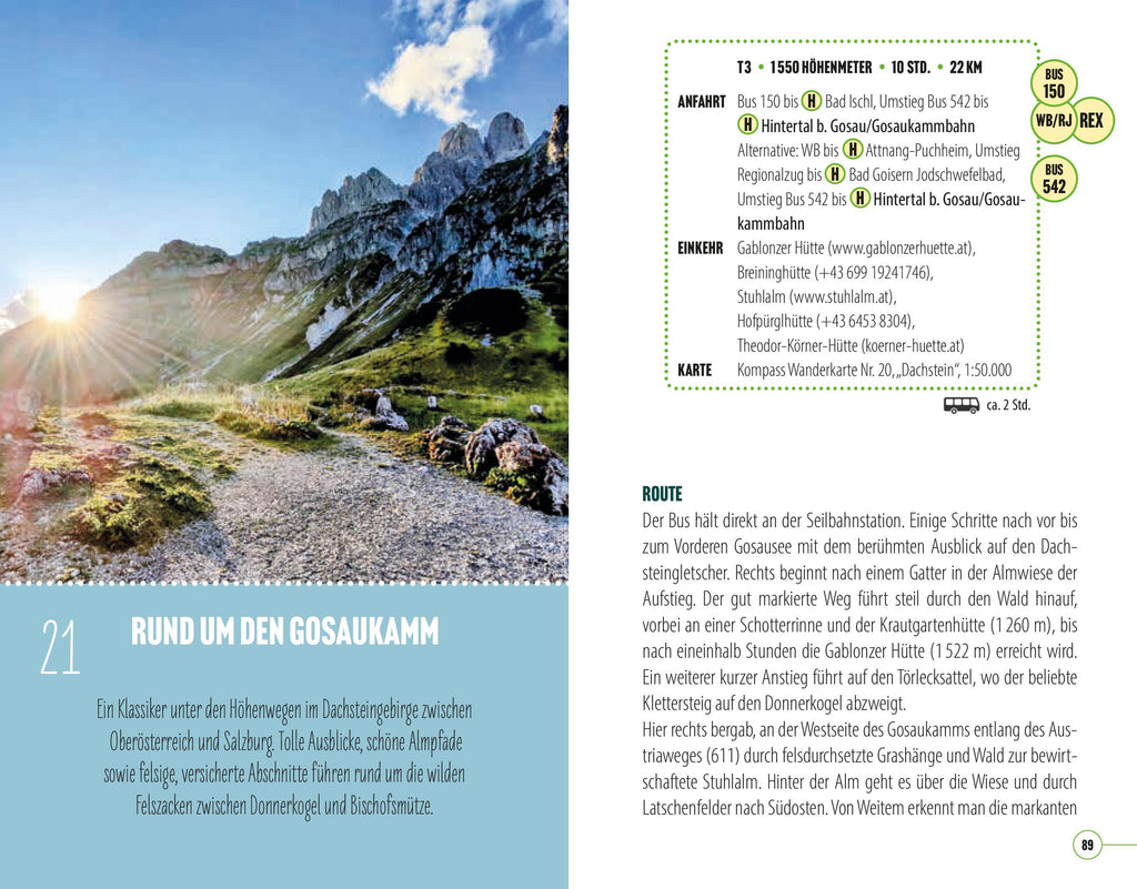 Mit Bahn und Bus zum Berggenuss