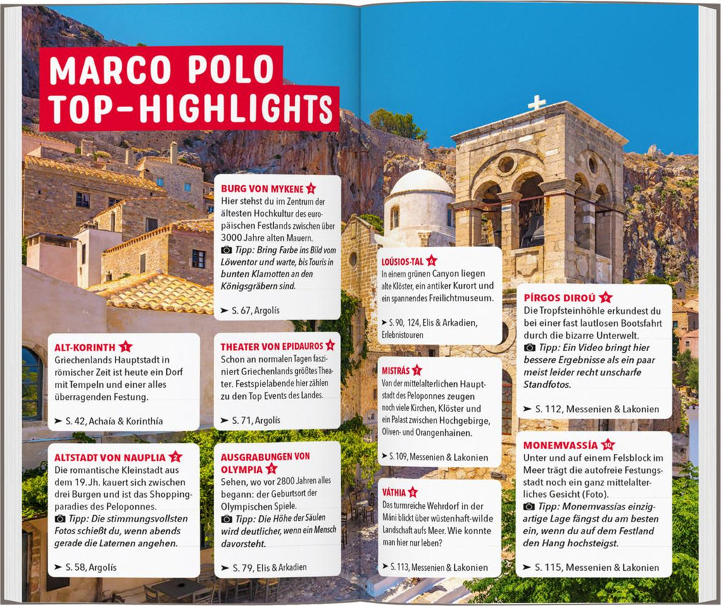 MARCO POLO Reiseführer Peloponnes