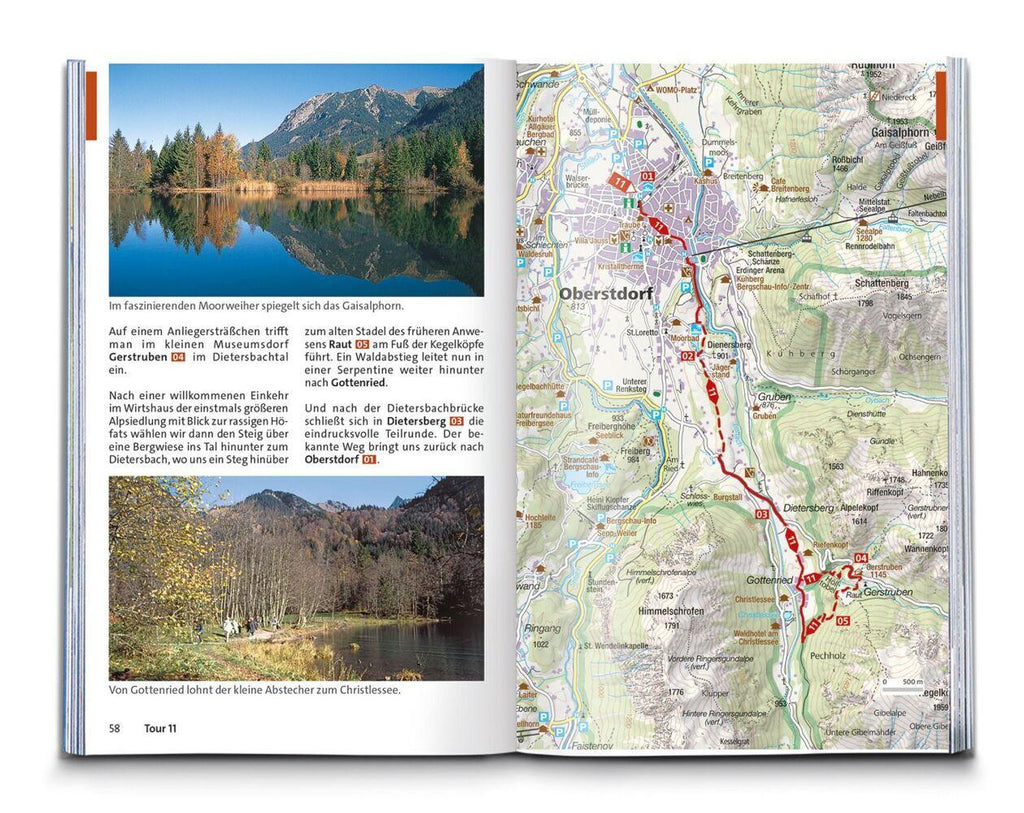 KOMPASS Wanderführer Allgäu, Allgäuer Alpen, 60 Touren mit Extra-Tourenkarte