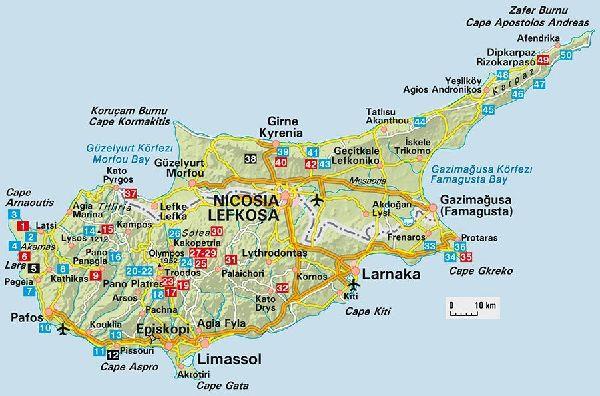 Cyprus South & North (Zypern · Süd & Nord - englische Ausgabe)