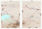 Detaillierte NAMIBIA Reisekarte - NAMIBIA ROAD MAP (1:1.160.000)