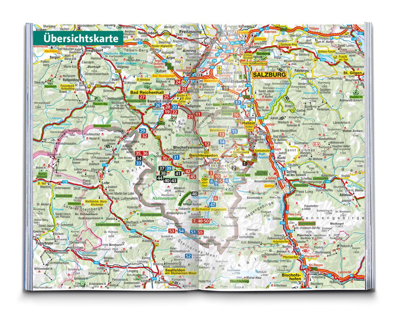 KOMPASS Wanderführer Berchtesgadener Land und Steinernes Meer, 55 Touren mit Extra-Tourenkarte
