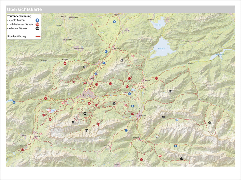 Mountainbike Touren Wetterstein - Karwendel West - Estergebirge