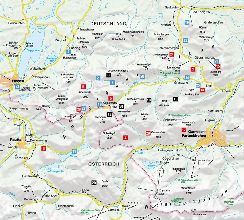 Wanderungen für jede Jahreszeit Ammergauer Alpen
