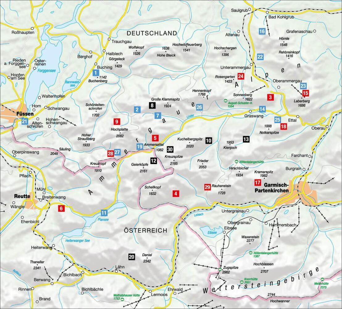 Wanderungen für jede Jahreszeit Ammergauer Alpen