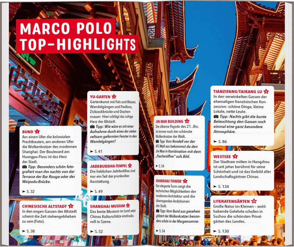 MARCO POLO Reiseführer Shanghai, Sozhou, Hangzhou