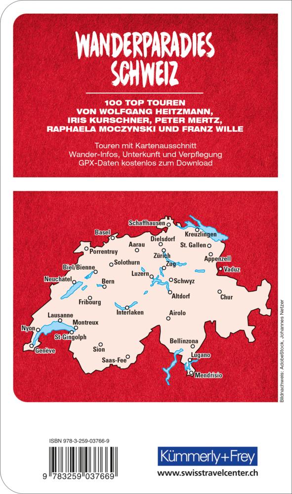 Kümmerly+Frey Wanderführer Wanderparadies Schweiz