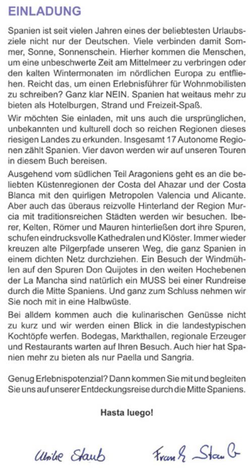 Entdeckertouren mit dem Wohnmobil Zentralspanien Der Osten