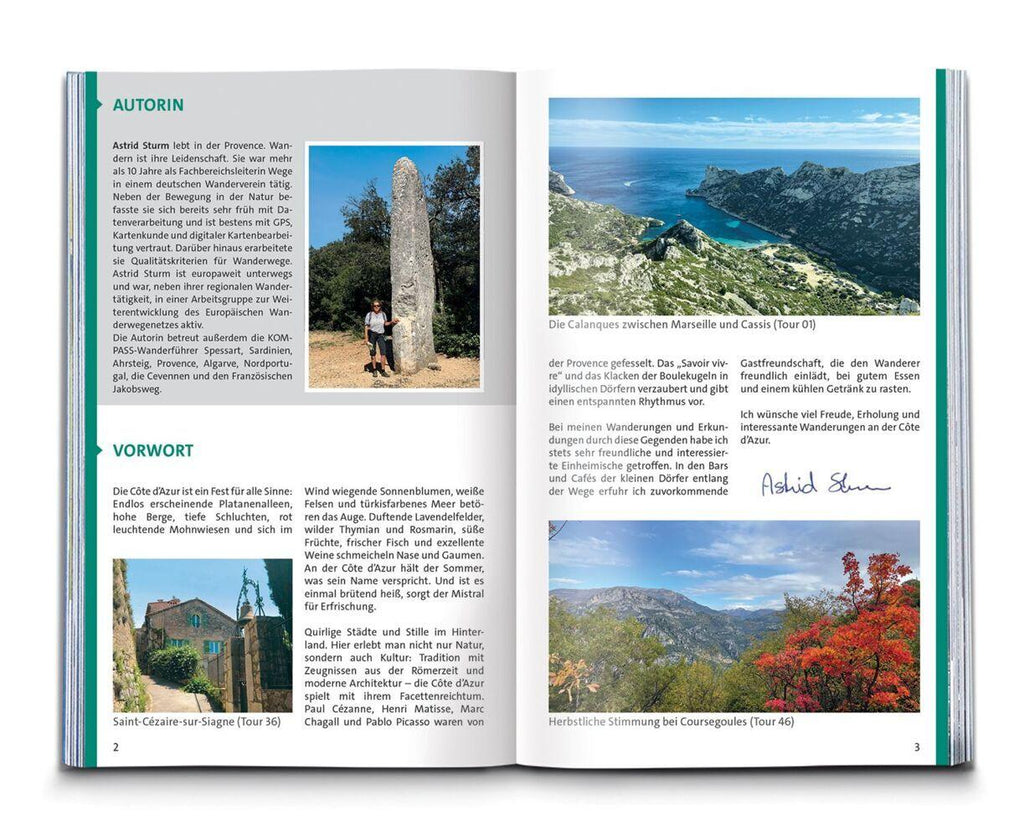 KOMPASS Wanderführer Côte d'Azur, Die schönsten Küsten- und Bergwanderungen, 50 Touren mit Extra-Tourenkarte