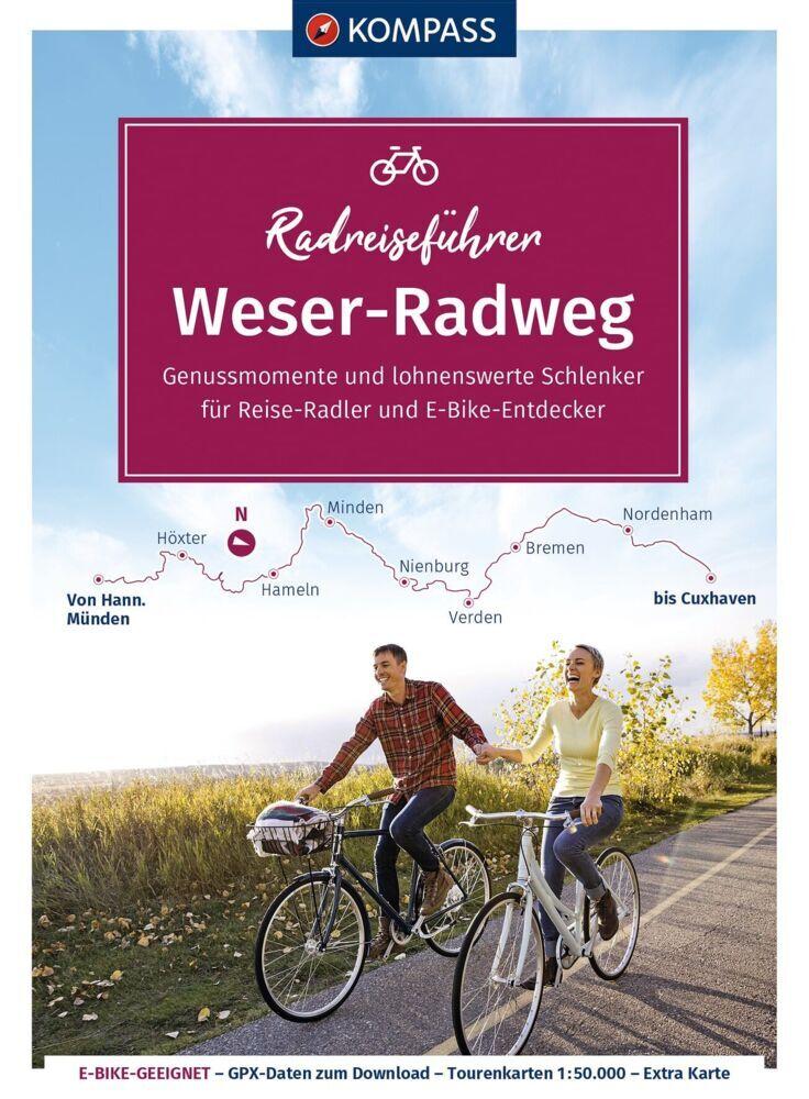 KOMPASS Radreiseführer Weser-Radweg