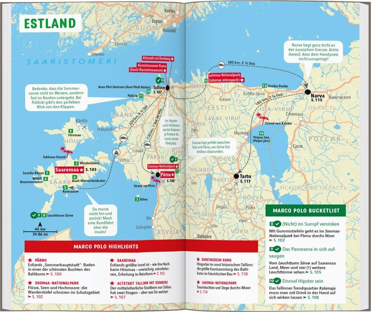 MARCO POLO Reiseführer Baltikum, Estland, Lettland, Litauen