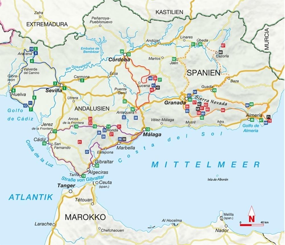 Wanderurlaubsführer Andalusien
