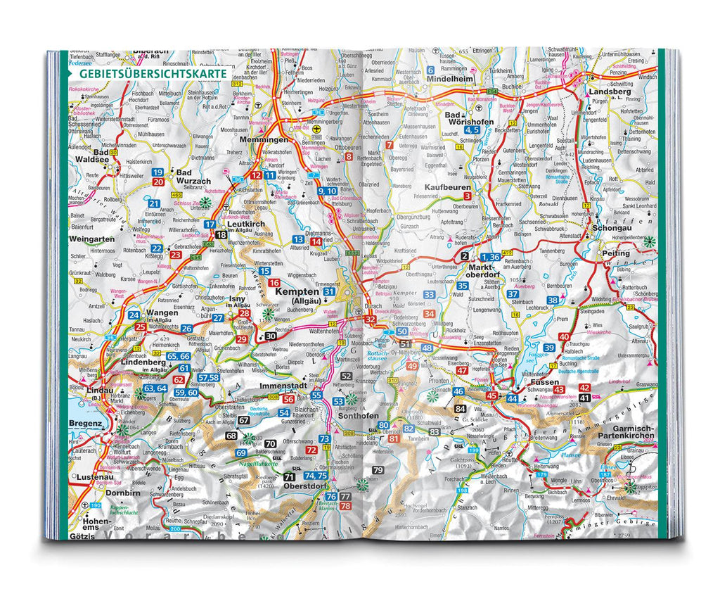 KOMPASS Wanderführer Wandertrilogie Allgäu, 84 Touren mit Extra-Tourenkarte
