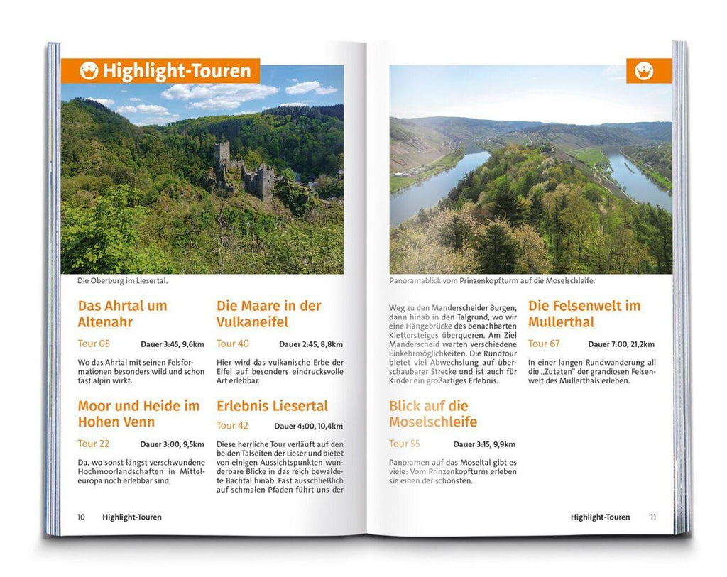KOMPASS Wanderführer Eifel mit Mosel, Luxemburger Schweiz und Hohem Venn, 70 Touren mit Extra-Tourenkarte