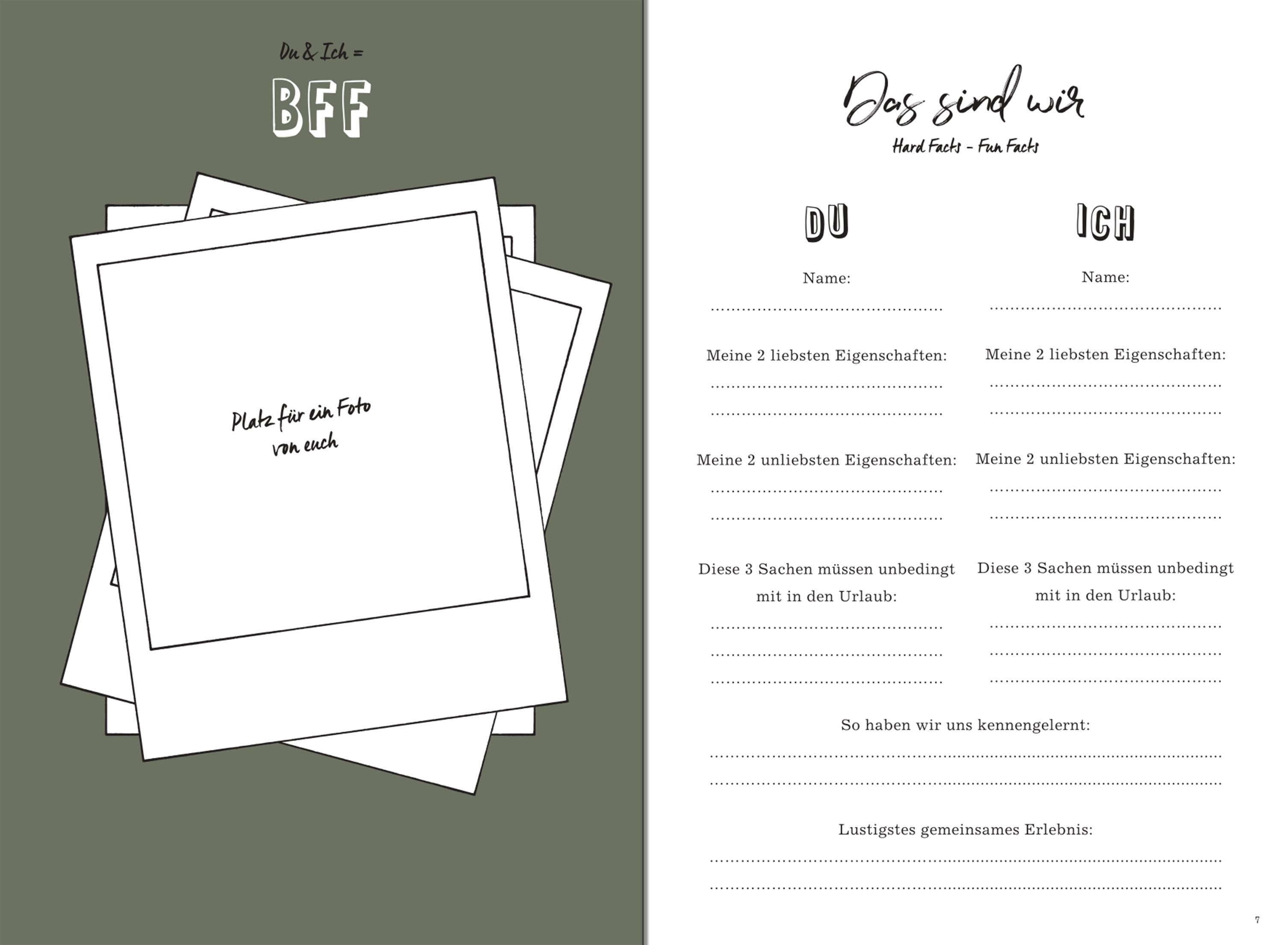 GuideMe Travel Memories \"Beste Freunde\" - Reisetagebuch