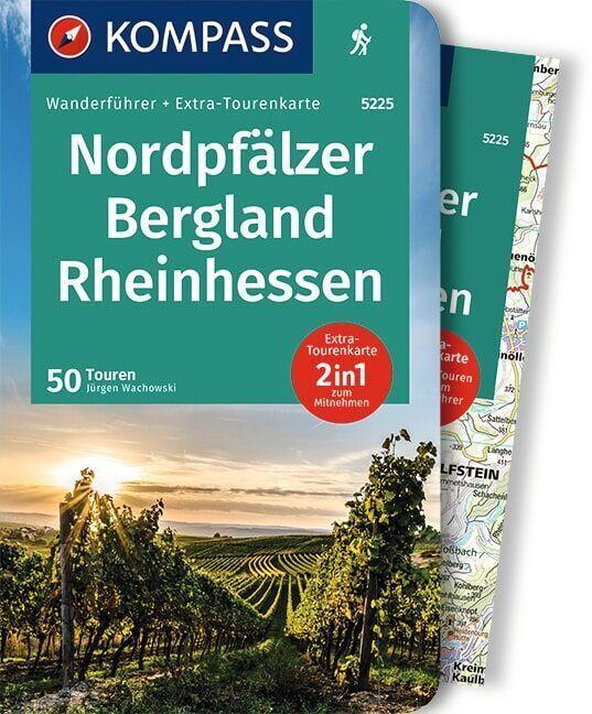 KOMPASS Wanderführer Nordpfälzer Bergland, Rheinhessen, 50 Touren