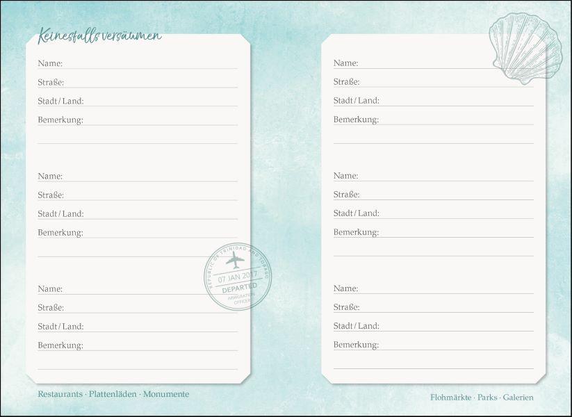 Mein Reisetagebuch