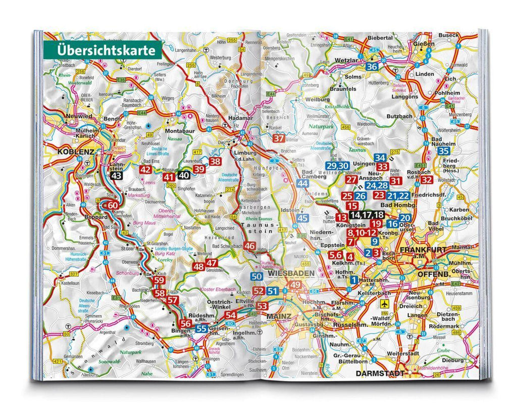 KOMPASS Wanderführer Taunus, Naturpark Taunus, Naturpark Rhein-Taunus, Lahn-Taunus, 60 Touren mit Extra-Tourenkarte
