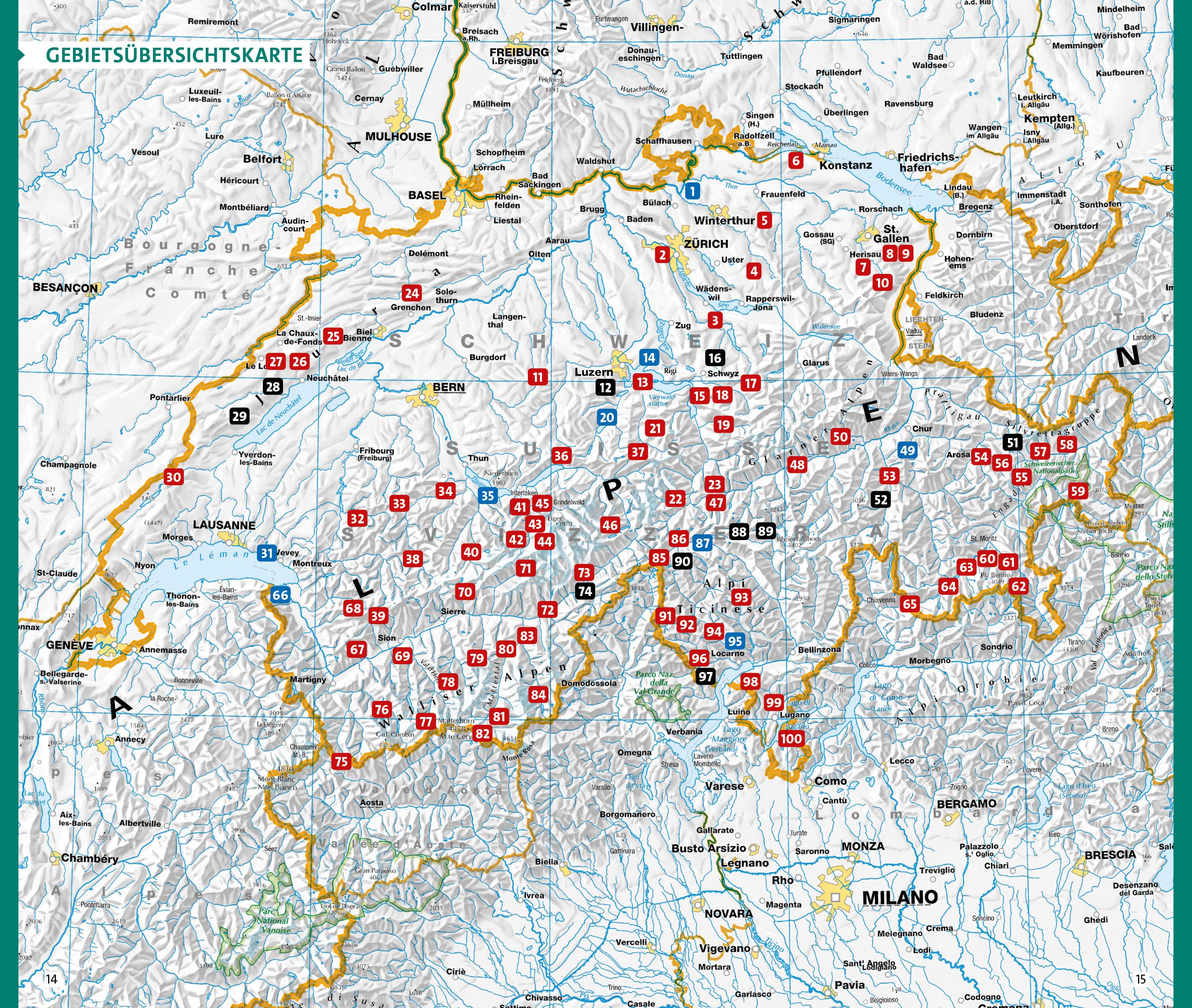 Kümmerly+Frey Wanderführer Wanderparadies Schweiz