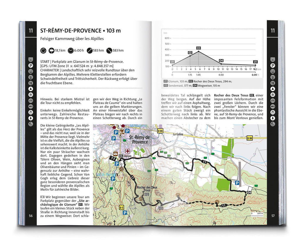 KOMPASS Wanderführer Provence, 55 Touren mit Extra-Tourenkarte