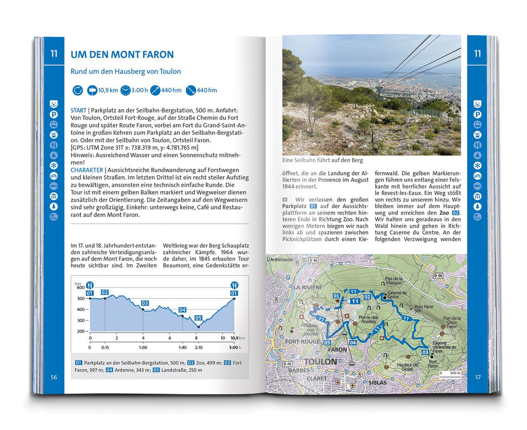KOMPASS Wanderführer Côte d'Azur, Die schönsten Küsten- und Bergwanderungen, 50 Touren mit Extra-Tourenkarte