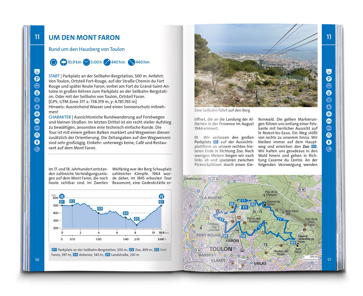 KOMPASS Wanderführer Côte d'Azur, Die schönsten Küsten- und Bergwanderungen, 50 Touren mit Extra-Tourenkarte