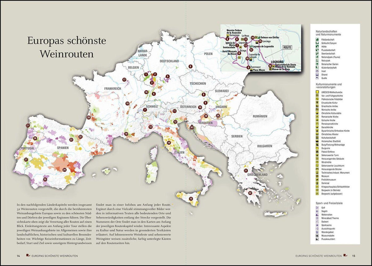 KUNTH Europas schönste Weinrouten