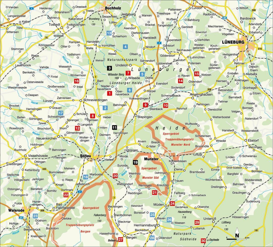 Die Lüneburger Heide erfahren 30 Radtouren durch malerische Landschaften, zu reizvollen Städten und kulturellen Highlights