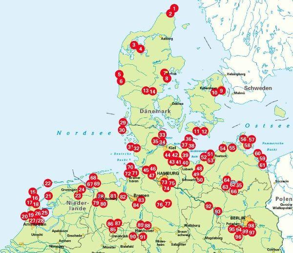 Die 99 schönsten Radtouren für Camper in Norddeutschland, Dänemark und den nördlichen Niederlanden, E-Bike geeignet, mit GPX-Tracks-Download