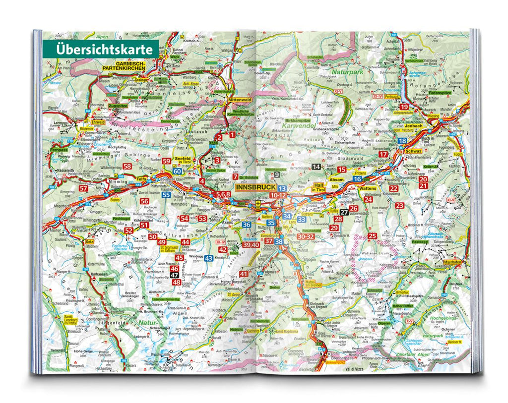 KOMPASS Wanderführer Innsbruck und Umgebung, Karwendel, Tuxer Alpen, Sellrain und Mieminger Kette, 60 Touren mit Extra-Tourenkarte