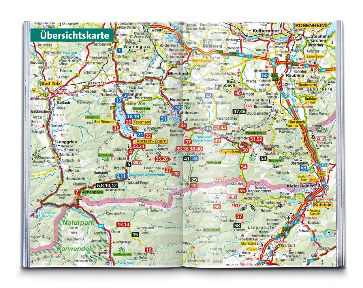 KOMPASS Wanderführer Tegernsee, Schliersee, 60 Touren mit Extra-Tourenkarte