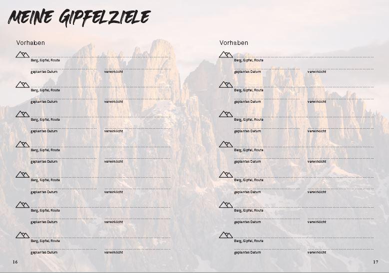 Mein Gipfelbuch