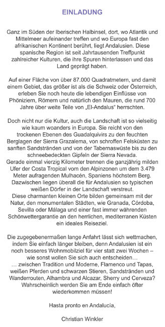 Mit dem Wohnmobil nach Andalusien