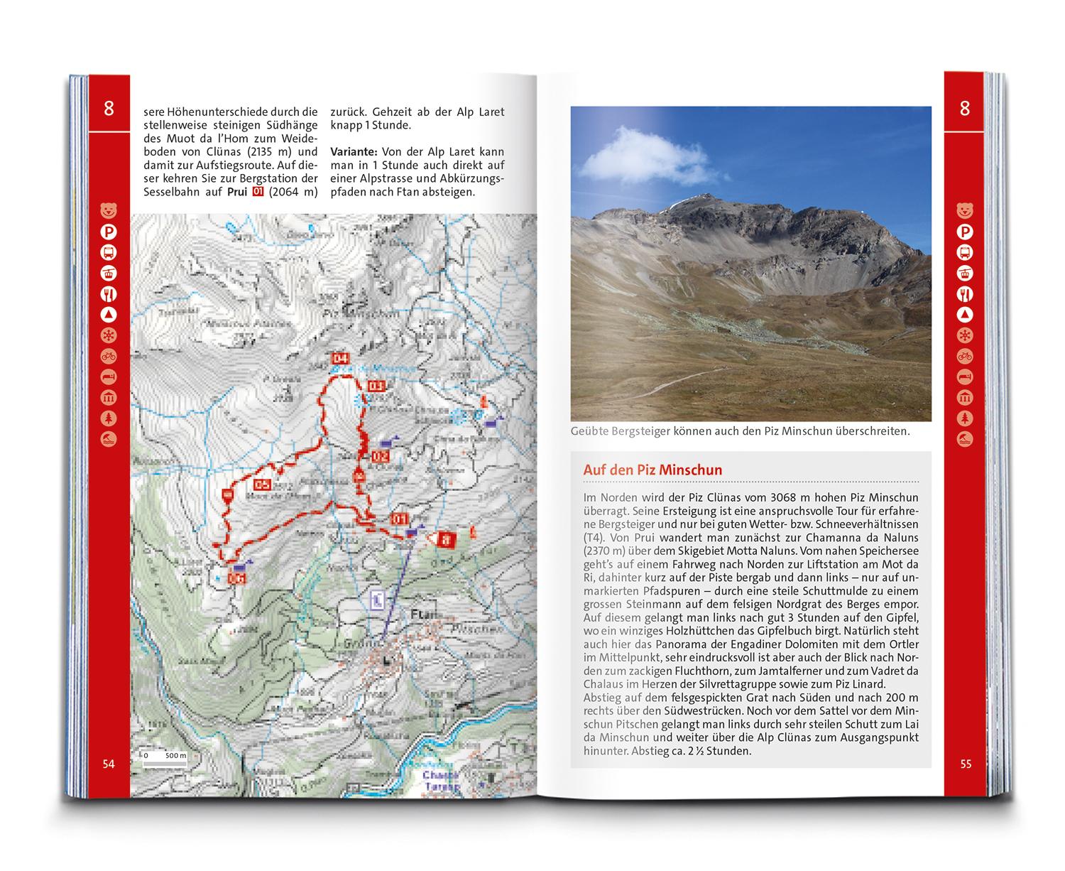 KOMPASS Wanderführer Engadin und Südbünden, 60 Touren