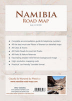 Detaillierte NAMIBIA Reisekarte - NAMIBIA ROAD MAP (1:1.160.000)
