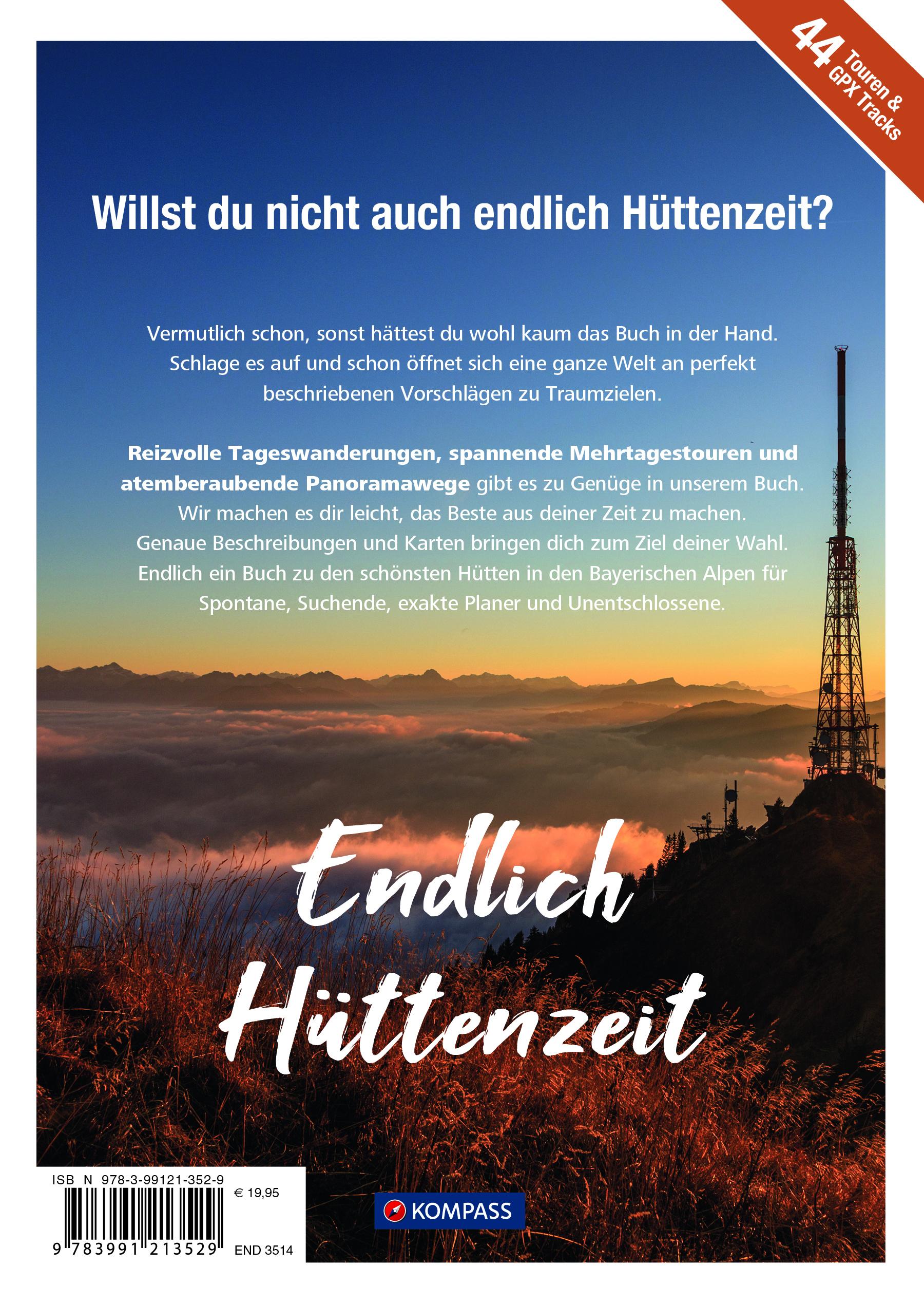 KOMPASS Endlich Hüttenzeit - Bayerische Alpen