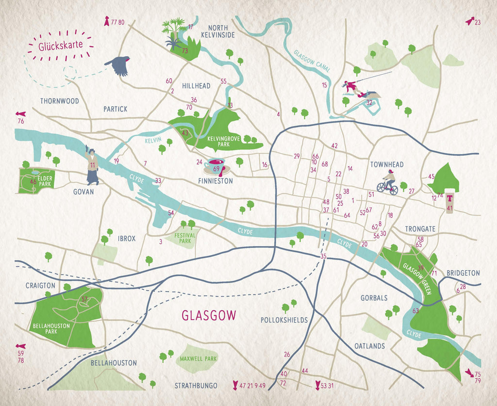 Glücksorte in Glasgow