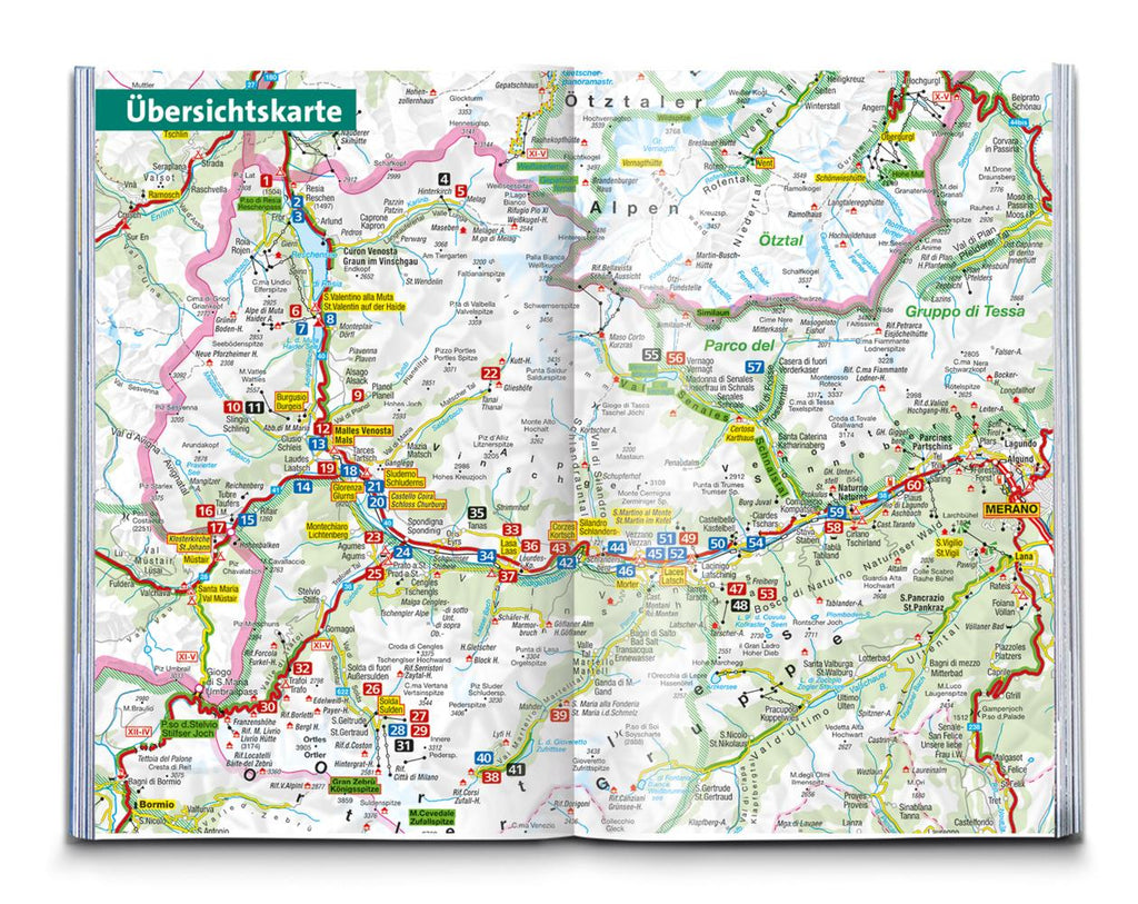 KOMPASS Wanderführer Ortlergruppe und Vinschgau, 60 Touren mit Extra-Tourenkarte