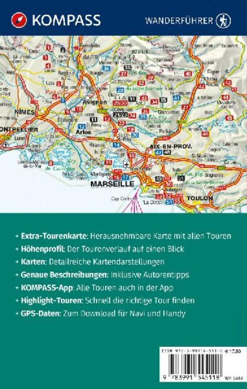 KOMPASS Wanderführer Provence, 55 Touren mit Extra-Tourenkarte
