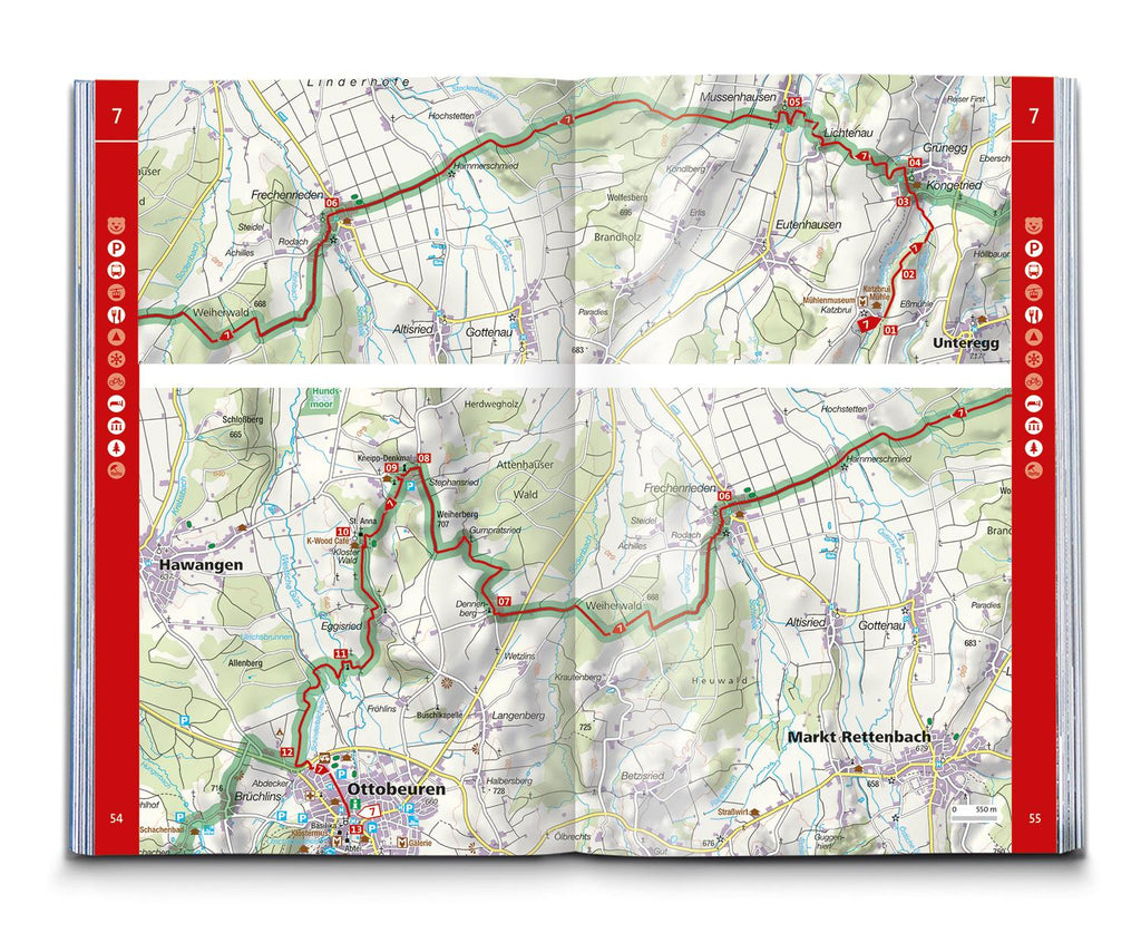 KOMPASS Wanderführer Wandertrilogie Allgäu, 84 Touren mit Extra-Tourenkarte